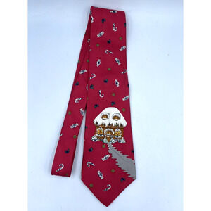 Christmas Tie Joe Boxer Neckwear 100% Italian Silk Made In USA Joes Gingerbread
